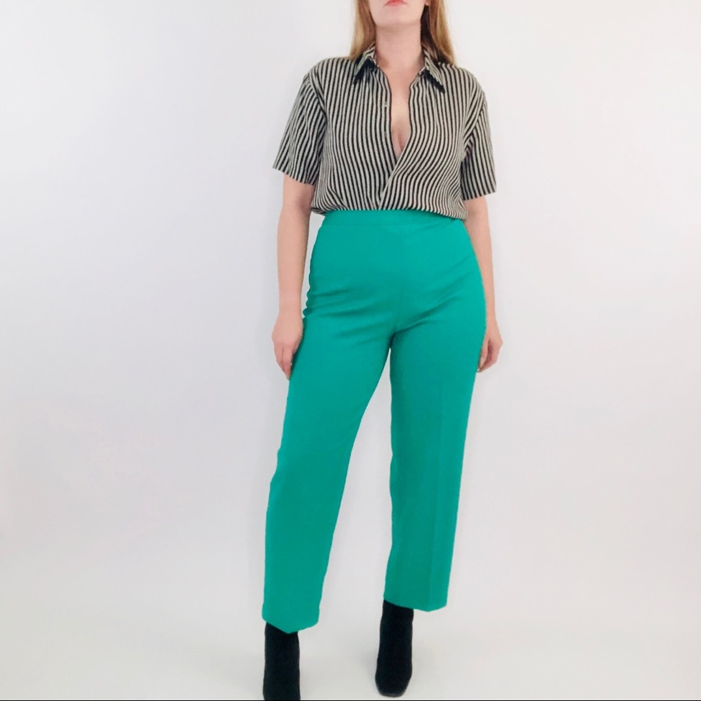 Vintage Levi’s Bend Over High Rise Green Trousers